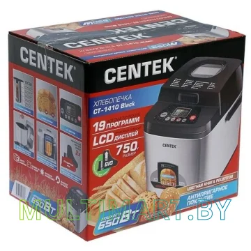Хлебопечка CENTEK CT-1410 (черный) картинка 3